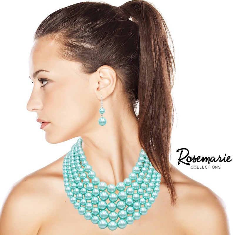 Rosemarie & Jubalee Juego de collar y pendientes de perlas