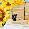 Forkart Cute Handmade Glassware Bench Cat