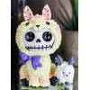 Ebros 3.25" Tall Furrybones Paco The Sheep Lamb with Purple