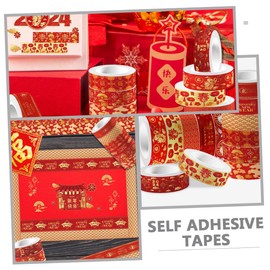 DOITOOL 12 Rolls of Washi Tape for DIY Crafting Scrapbooking Planners Multi-Color Decorative Tapes for New Year Celebrations