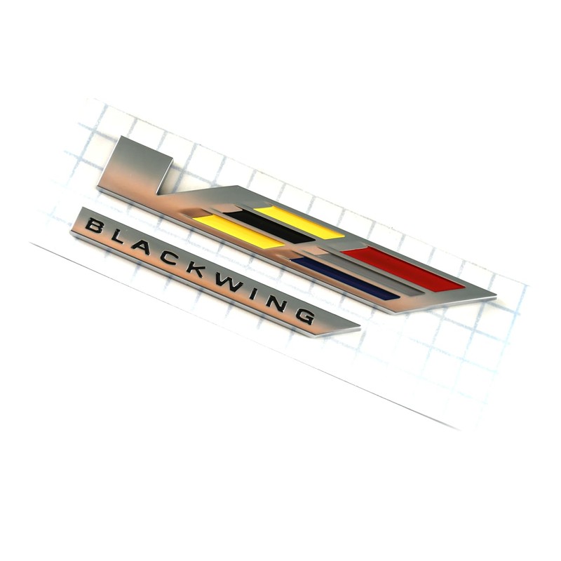 V-Blackwing Emblem V-Series Black Out Black Wing Badge V Logo