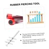 VILLFUL 4Pcs Rubber Piercing Tool Set Manual Laboratory Stopper Puncher