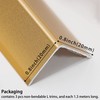 Coengwui Aluminum Corner Guards, Peel and Stick L-Shaped Molding Trim