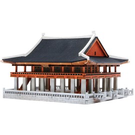 caincosmetic Young Modeler Gyeonghoeru Pavilion 3D Wooden Model Building Kits for Adults - Laser-Cut Architecture Craft Kit for Collectors & Enthusiasts 경희루