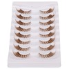 Gmagictobo Natural Brown Lashes Fluffy Wispy False Eyelashes Cat Eye
