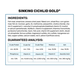 Hikari 2.2-Pound Sinking Cichlid Gold Pellets for Pets, Medium