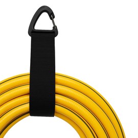 TidyNest | Heavy Duty Storage Straps | 4-Pack Medium 16.5cm | Hook and Loop Cable, Wire & Hose Organiser with Hanging Clip | Cord, Rope & Pipe Hanger for Garage, Workshop, Home & Camping
