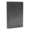 Esquire New Silk Passport Card Holder Black, black