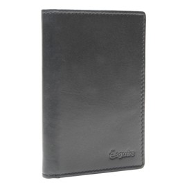 Esquire New Silk Passport Card Holder Black, black
