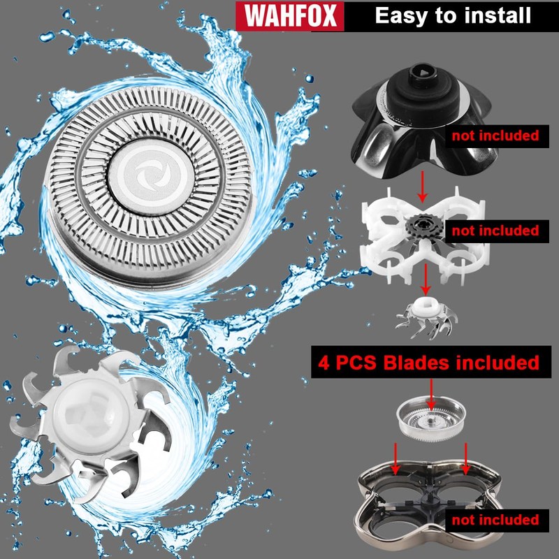 4 pcs Shaver Replacement Blades for Skull Shaver Pitbull Replacement