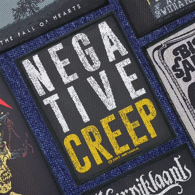Nirvana Negative Creep Patch Black