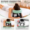 Massage Headrest for Bed with Arm Rest, Adjustable Massage Face