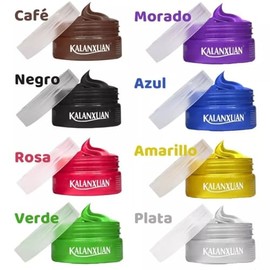Set 3pcs Cera para Peinar Cabello Cambio Color Temporal Kalanxuan Hair Wax Cera de Cabello con Color Artificial Temporal Disfraz Cosplay tinte en crem
