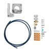 Extruder Kit Gray Aluminum 3D Printer Accessories PTFE Tube Spring