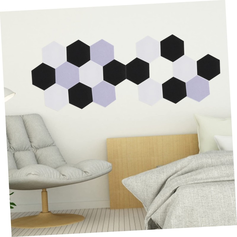 Kisangel Acoustic Wall Panels 12pcs Hexagon Sound Deadening Panels Easy