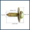 INFINAUTO 10pcs 6 x 21.5mm Stainless Steel Screw for Car