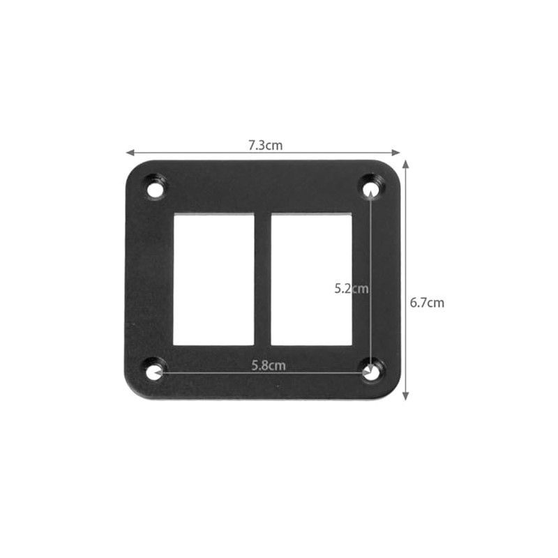 2 Way Rocker Toggle Switch Panel Housing Holder, Switch Panel