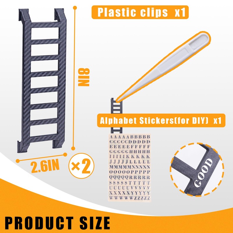 Widdle Wadder Ladders(2 Pcs) & 1 Pcs Alphabet Stickers for