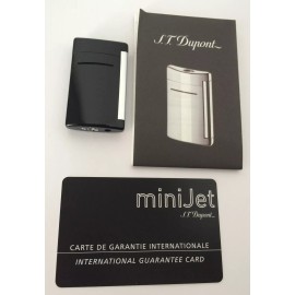 Dupont S.T. Dupont MiniJet Torch Flame Lighter, Black As Night, 10011, New In Box