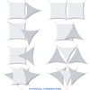 E&K Sunrise 6' x 6' Sun Shade Sail Rectangle Canopy