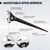 HAUTMEC 12inch Spud Ratchet Wrench Set(3 PCS), Includes 3/4" x