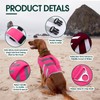 Kuoser XXL Dog Life Jacket for Large Breeds, High Flotation