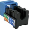 CAT6 RJ45 Keystone Jack, V-Max Series - Blue Color -