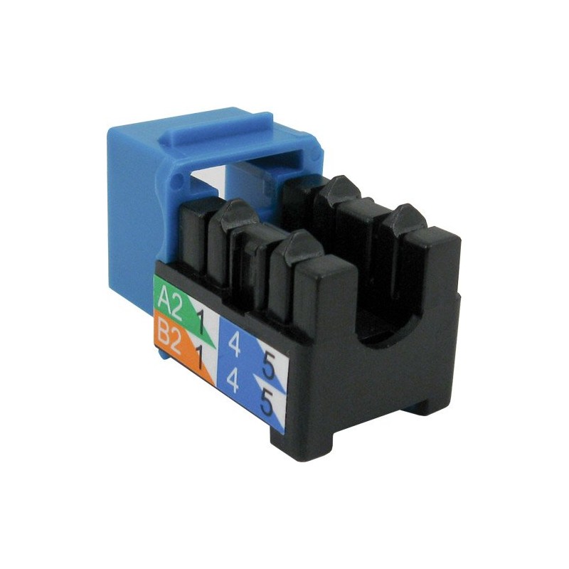 CAT6 RJ45 Keystone Jack, V-Max Series - Blue Color -
