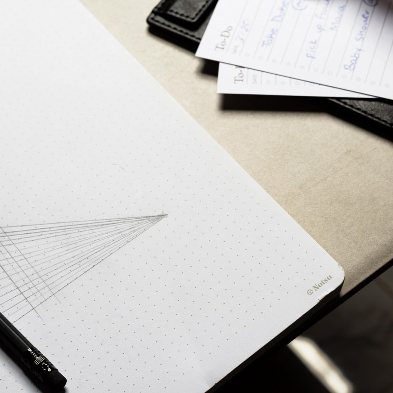 Notsu Dot Grid Notepads 11 x 17 inch, 2 Pack