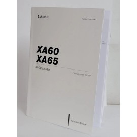 Canon XA60 Instruction Owners Manual XA60 Book NEW