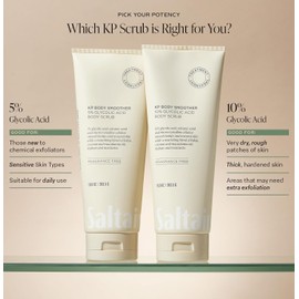 Saltair- - Exfoliante corporal KP - Exfoliante para la piel con ácido glicólico al 10%