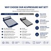 Acupressure Massage Mat and Pillow Set for Relaxation, Yoga Recovery