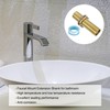 uxcell Faucet Mount Extension Shank 5"x 1.25" Brass Pipe Faucet