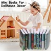 200 PCS Mini Books for Anxiety Bookshelf, Non-Repeating Book Miniatures