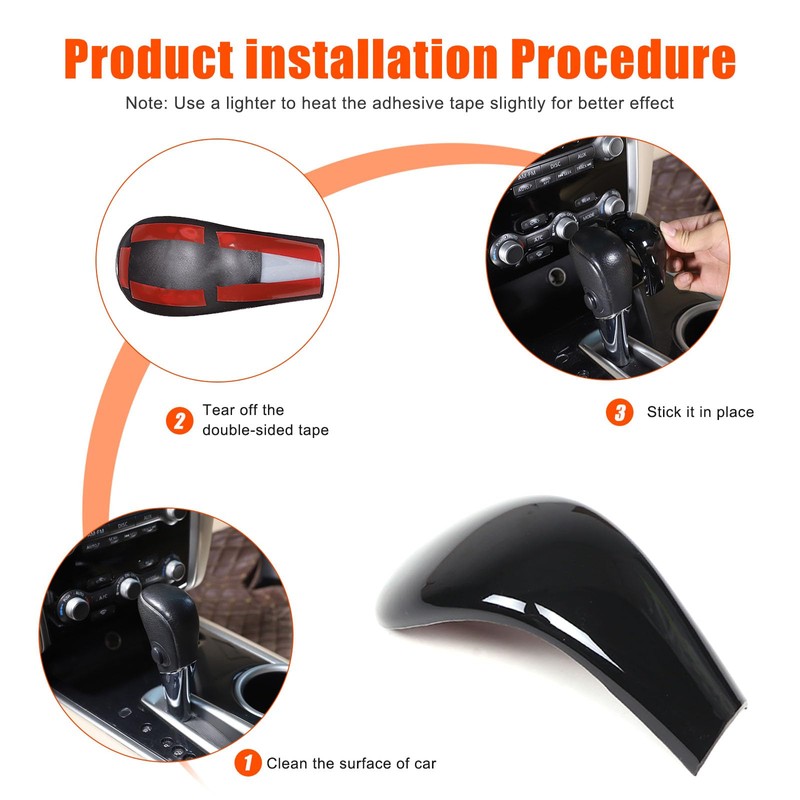 Heutamo Gear Shift Knob Cover Trim Protector Compatible with Nissan