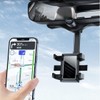 360 Degree Car Phone Holder Rearview Mirror, 2024 Multifunctional Navigation