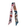 JERLA 100% Mulberry silk Scarf Head Hair Ribbon Bag scarf