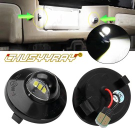CHUSYYRAY 2X LED License Plate Light Rear Bumper Tag Assembly Lamp For Ford F150 F250 F350
