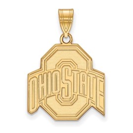 Ohio State Large (3/4 Inch) Pendant (Gold Plated)