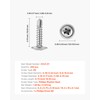 VEVOR #8 Self Drilling Wood Screws, 3/4 Inch Long 350