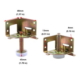Antrader 4 Pack Heavy Duty 2000 LB. Capacity Leveler Legs, Adjustable Leveling Feet for Furniture, Cabinets, Workbench, w/Corner Protector Guard Brackets