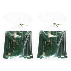 Yabusakien Luxurious Rich Matcha Latte, 0.5 oz (15 g) x 4 Bags x 2 Sets