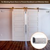 90° Stainless Steel Sliding Door Hardware Door Stop,2pcs Sliding Barn