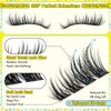 Calphdiar Manga Lashes Individual Cluster Kit Wispy Individual Eyelashes Fluffy