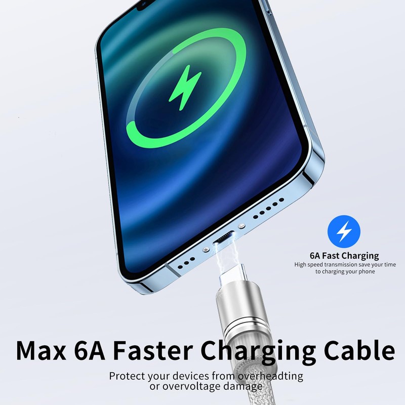 Generic 15cm USB C Cable, Upgraded Fast Charging & Data