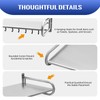 LIAPDG Microwave Shelf Wall Mount, Stainless Steel Microwave Shelf Wall
