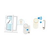 LABRIMP 10PCS Mini Wireless Door and Window Alarm System Easy