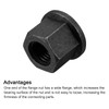 QUARKZMAN M16 Flange Hex Lock Nut Grade 10.9 Carbon Steel