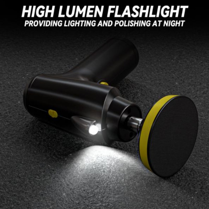 Cordless Buffer Polisher USB Rechargeable 3 Speeds Adjustable Portable Electric