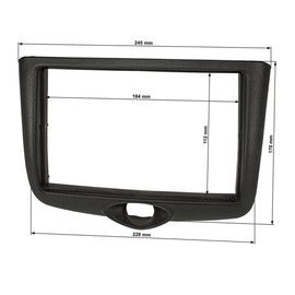Sound-way - Single/Double DIN Car Radio Frame Installation Kit, 1 DIN / 2 DIN Front Panel Frame Stereo compatible with Toyota Yaris 1999-2003